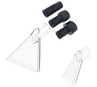 Glewi Swivel Head Floor Nozzle Carpet Cleaner, With Transparent Tips And Adapters For Portable Extraction Truck Cleaning Sofa Fabric(C)