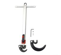 Glewi Telescoping Basin Wrench with Spring-Loaded Jaw for Under Sink Nuts, 10 to 17 Inch Extendable Handle for Plumbing Repairs