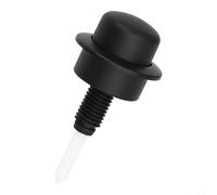 Glewi Toilet Flush Button Compatible with for SIAMP for OPTIMA 49,ABS Replacement Top Push Valve with Support Cover Option for Easy DIY Bathroom Repair(Black)
