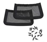 Glewi UTV Rear Backrest Storage Net, for Can-Am Defender, Cargo Mesh with Rivets, Direct Fit Replacement for OEM 715003019, Black