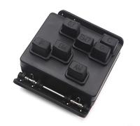 GlewiGuitar Chord Trainer: ABS Pain-Free Ukulele Learning Aid for Easy Mastery, Compact 6.8cm Black Tool for Beginners