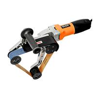 GLEX Stainless Round Tube Steel Pipe Sander Belt Grinder Drawing Machine 110V 800W with Alumina Oxide Sanding Grinding and Polishing