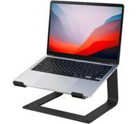 GleYo Laptop Stand for Desk Detachable Aluminum Computer Riser Portable Metal Notebook Holder Compatible with MacBook Air, Pro, Dell, HP, Lenovo and All 10-16" Laptops, Black