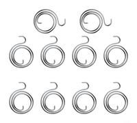 GLFLOW 10 Pack Door Handle,Lever Springs 12Mm Thick 28Mm OD Matt Black Replacement Internal Coil For 25 Turn Latch Repair Home Improvement