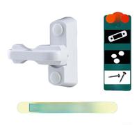 GLFLOW 180 Degree Window Security Lock Latch, Home Security Lock,Zinc Alloy Window Door Lock Safety Lock For Inward Or Outward For Windows Child Protection(A)