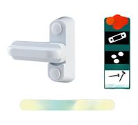 GLFLOW 180 Degree Window Security Lock Latch, Home Security Lock,Zinc Alloy Window Door Lock Safety Lock For Inward Or Outward For Windows Child Protection(C)