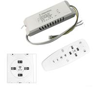 GLFLOW 2.4G RF Wireless LED Driver with Remote Control and AC85-265V Input, for 12W-60W LED Panel and Ceiling Light Installations(25-36W)