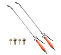 GLFLOW 29 x 4 x .5 inches Replacement Sprayer Wand Metal Irrigation Sprayer Wand With Replaceable Brass Barbs And Comfortable Anti Slip Grip(2set)