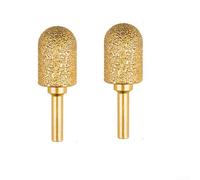 GLFLOW 2PCS 8-20mm Diamond Burr Grinding Heads With 6Mm Shank For Metal Engraving Polishing And Rotary Tool Use(2PCS 20mm)