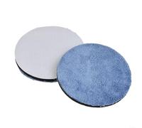 GLFLOW 2Pcs Microfiber Polishing Pads Set, 3/4/5/6/7 Inch Foam Buffing Sponge For Car Polisher, Washable Wax Removal Pad For Auto Detailing(4 inch)