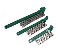 GLFLOW 3PCS Professional Chain Wrench Set 3 Pieces Heavy Duty Pipe Grip Tool Kit With 9/12/16 Inch Carbon Steel For Car Oil Filter