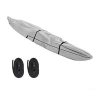 GLFLOW 420D Oxford For Kayak Cover Canoe Cover With UPF 50+ UV Protection Waterproof Dustproof For Fishing Boats(13FT)