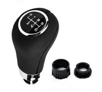 GLFLOW 6 Speed Manual Gear Knob for Mercedes C Class W203 W204 E Class W212 Leather with Chrome Highlights