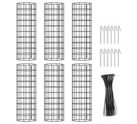 GLFLOW 6PCS Metal Tree Bark Protector Guard, Mesh Tree Trunk Protectors, Plant Guard Protectors, To Protect Bark From Deer Rabbit Cats Rodents Mowers Tree Trunk Protector Plant Covers(A)