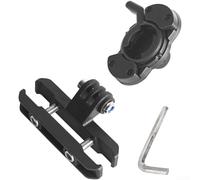 GLFLOW Adjustable Bike Saddle Taillight Holder with Seat Rail Mount Adapter Compatible with For Garmin Varia RCT715 and Suitable for Multiple Action Cameras