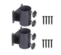 GLFLOW Aluminium Patio Umbrella Base, Rust-Resistant Deck Railing Mount Stand For 1.5-1.9 Inch Poles, Space-Saving Outdoor Furniture Accessory
