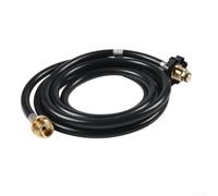 GLFLOW Brass Propane POL Gas Hose Connector Tank Adapter 6FT 10FT Length For 1 LB To 20 LB Cylinder Outdoor Cooking(6FT)