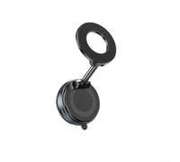 GLFLOW Car Phone Holder with Strong Magnetic Grip and Vacuum Suction for Secure Use on Bumpy Roads (Black)