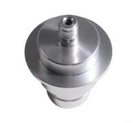 GLFLOW Carbon dioxide Adapter Quick Connect Replacement For External Carbon Dioxide Tank Aluminum Connector,For Make Fizzy Drinks Parts(Silver)