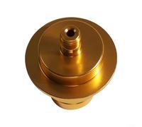 GLFLOW Carbon dioxide Adapter Quick Connect Replacement For External Carbon Dioxide Tank Aluminum Connector,For Make Fizzy Drinks Parts(Gold)
