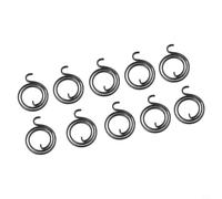 GLFLOW Door Handle for Torsion Spring 10pcs Black Steel Repair Door | Restores handle tension, fixes limp levers, black steel finish, 10pcs for value pack, easy DIY install