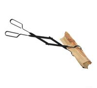 GLFLOW Fireplace Tongs Log Grabber for Indoor Outdoor Use, Safe Easy Handling Iron Construction Ergonomic Grip