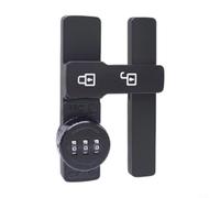 GLFLOW Flip Sliding Cabinet Combination Lock Slide Latch(180 Black)