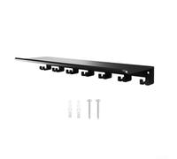 GLFLOW Floating Shelf Gym Equipment Organizer with Strong Hooks Designed to Securely Store Heavy Workout Gear Like Weight Belts and Resistance Bands