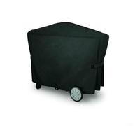 GLFLOW For Weber Q3000 Q2000 BBQ Grill Cover ，Waterproof Protector Outdoor Heavy-Duty Polyester Fabric With Straps Dust-Proof UV-Resistant Black 112.4x64.1x95.6cm