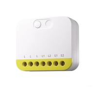 GLFLOW For Zigbee 3.0 Smart Switch Module, Dual Channel Control 2-Way No Neutral Wire Installation, Compatible With For MINI Duo-L