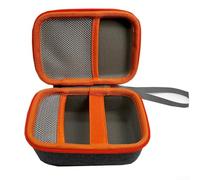 GLFLOW Hard EVA Speaker Storage Bag,For Yoto Audio Player, Protective Case With Ample Space,For 36 Audiobook Cards And Cable, Outdoor Carry Box In Gray-Orange