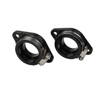GLFLOW Intake Manifold Boot For PWK 28Mm 30Mm Carburetor, Rubber Flange Adapter For ATV UTV for QUAD Off-Road Vehicle, Black, 2 Pieces