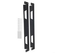 GLFLOW Metal Mounting Brackets For Toughbuilt for STACKTECH Systems, Wall Mount Plate For Tool Storage, Black Iron Hardware, 4 Pack(2PCS)