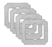 GLFLOW Mopping Pads For ECOVACS For WINBOT For MINI, Replacement Mop Cloths For Automated Window Cleaner, Washable, 4/10 Pack(4 PACK)