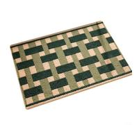 GLFLOW Non-Slip Quick-Dry Bath Mat, Soft Microfiber Absorbent Floor Rug For Bathroom Entrance, Shower, 45X70cm(Green)