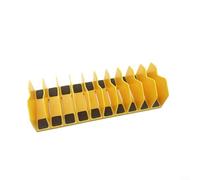 GLFLOW Organizer Rack, 10-Slot Plier Organizer Rack With Non-Slip Rubber Base For Tool Drawer, Blue Green Yellow(yellow)