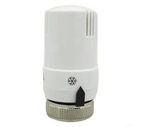 GLFLOW Radiator Temperature Control Valve With M30 X 1.5 Thread, Precise Water Heating Adjustment, White 8X4cm
