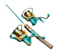 GLFLOW Reel 24-Tight Line Automatic Guide IPX7 Waterproof 52:1 Gear Ratio 5KG Drag 5+1 Bearings for Freshwater Saltwater Fishing Green Size 1000(Green 1000)