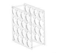 GLFLOW Removable Acrylic Vinyl Roll Holder Storage Rack, For Craft Room Organization 16/32 Holes Wrapping Paper Organizer Stand(16 holes)