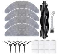 GLFLOW Side Brush Set for Robot Vacuum Cleaner, Replacement Main Side Brush Filter Mop Cloth Kit Compatible With For Lubluelu B40 And B40 Plus Vacuums
