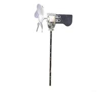 GLFLOW Smallest Wind Turbine Generator Kit, Automatic Wind Facing Teaching Sample For Physics Labs, Plastic Red
