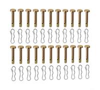 GLFLOW Snow Thrower Shear Pin Kit 30-Pack For Easy Repair Featuring | Heavy Duty Snow Thrower Replacement Pins 714-04040, Gold-Tone Shear Bolt & For R-type Cotter Kit For Winter