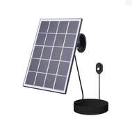 GLFLOW Solar Camera Charger, 10W 5V Solar Panel Charger IP65 Weatherproof Monocrystalline With Adjustable Mount For Arlo Pro 5S/4/3/Ultra Cameras(black)