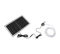 GLFLOW Solar Pond Pump with Filter, 10W 9V Solar Panel Underwater Pump for Pond Aquarium Oxygen Circulation 2.5m Delivery Head
