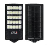 GLFLOW Solar Powered LED Lamp, LED Solar Powered Outdoor Light With Motion Sensor, 300W Waterproof Work Lamp For Garden Wall, Black