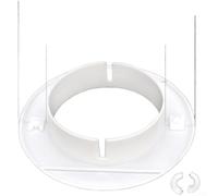GLFLOW Split Type Wall Hole Cover, For AC Pipe 34Mm-170mm PP Decorative Insert White For Home And Commercial Use(J)