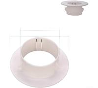 GLFLOW Split Type Wall Hole Cover, For AC Pipe 34Mm-170mm PP Decorative Insert White For Home And Commercial Use(AE)
