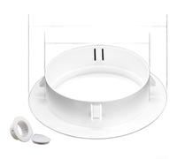 GLFLOW Split Type Wall Hole Cover, For AC Pipe 34Mm-170mm PP Decorative Insert White For Home And Commercial Use(AC)