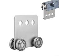 GLFLOW Square Four-Wheel Industrial Pulley Assembly, Silent, Heavy-Duty, For 1-5/8" Wide Strut Channel(1pc)