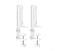 GLFLOW Steel T-Shape Tabletop Pegboard Stand 2-Pack No-Drill(White) | Robust steel build, no-drill clamp, fits flat desks, garage workshop use, 2-pack value set